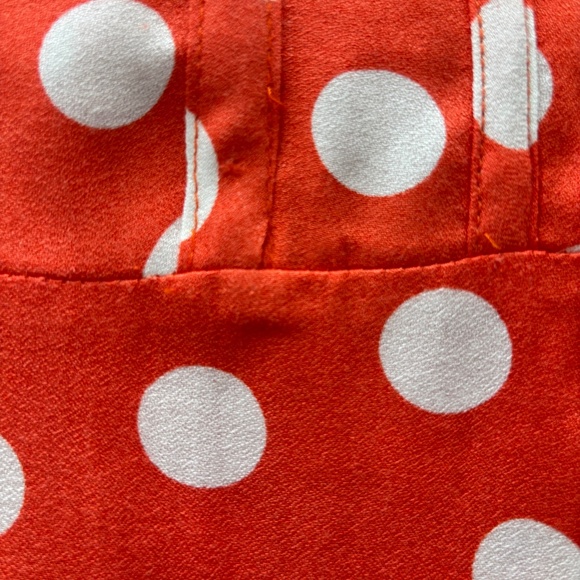 NWT AFRM Orange Polka Dot Dress Sz L - Picture 8 of 8